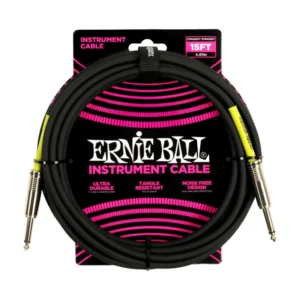 Cable Para Instrumento Plug 1/4 – 1/4 Plg 15 Pies Negro – Ernie Ball – P06399