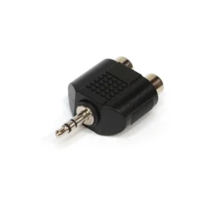 Adaptador 2 RCA Hembra A 3.5M M TRS Macho De 2 Pines Negro – Soundking – CC310