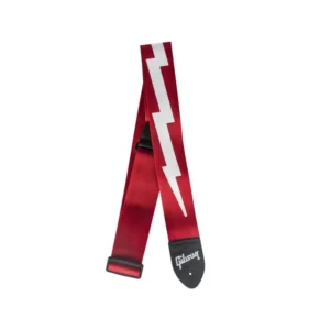 Correa Para Guitarra Con Logo Roja – Gibson – ASGSBL-20