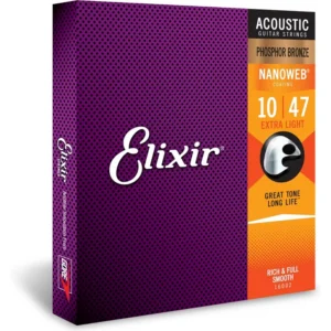 Juego De Cuerdas Para Guitarra Acústica Extra Light-.010-0.47 – Elixir – 16002