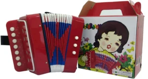 ACORDEON MICHE PARA NIÑOS COLOR ROJO