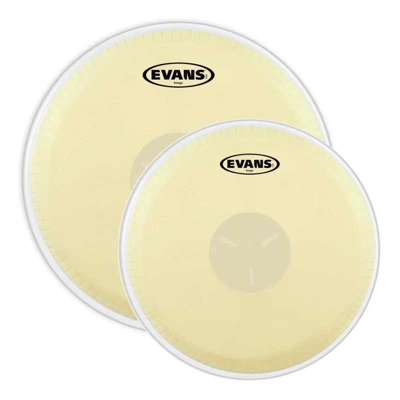 Juego De Parches Para Bongo 7-1/4Plg , 8-5/8 Plg Blanco – Evans – EB0709