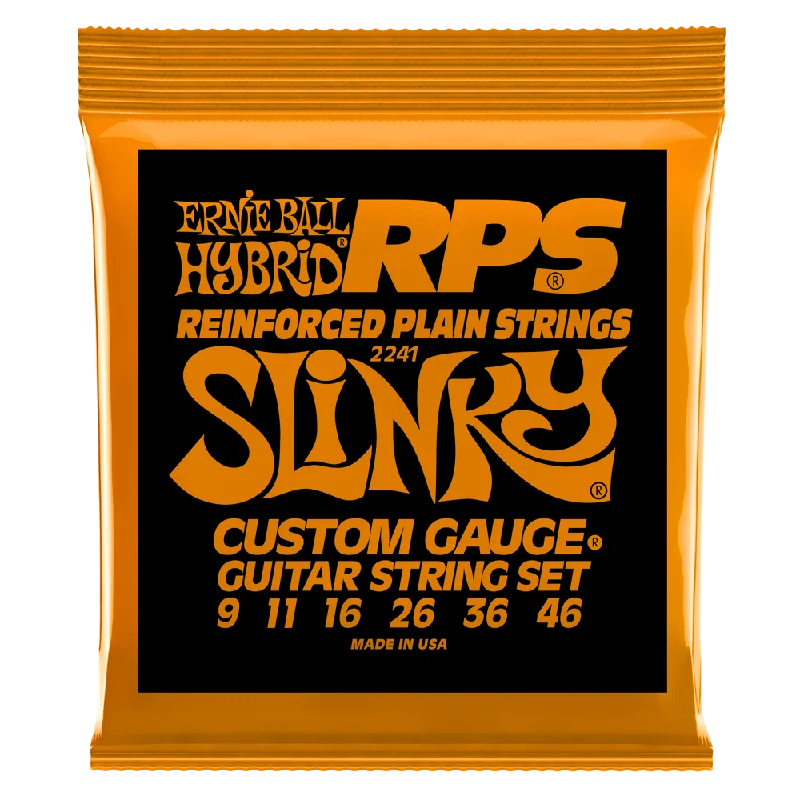CUERDAS ERNIE BALL HYBRID SLINKY RPS P02241 ENTORCHADAS EN NICKEL PARA GUITARRA ELECTRICA CALIBRE 9-46