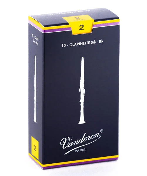 Caña Vandoren Tradicional CR102(10) para Clarinete Si Bemol 2-Caja de 10 Piezas