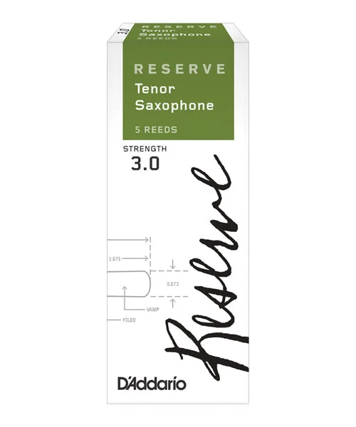 Caña D’Addario “Reserve” DKR0530(5) para Saxofón Tenor 3-Caja de 5 Piezas