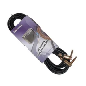 Cable Para Instrumento Plug 1/4 L – 1/4 L Plg 20 Pies Negro – Soundking – BC338-20’BK