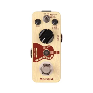 Pedal Para Guitarra Acústica Reverb 9 V 3.6 Plg X 1.7 Plg X 2 Plg Amarillo Pastel – Mooer – Mrv3woodverb