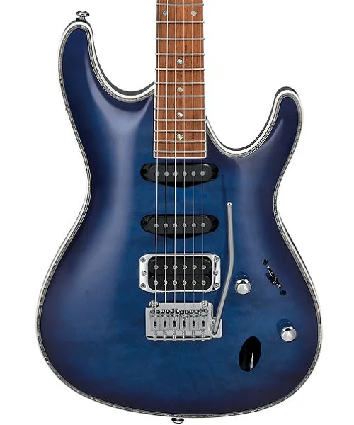 Ibanez Guitarra Eléctrica Azul/Negro Sombreado SA360NQM-SPB, Serie SA