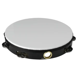 PANDERETA REMO 10″ COLOR NEGRO CON PARCHE