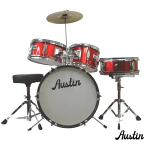Batería Acústica De Niño Roja – Austin – FT104-3A Red