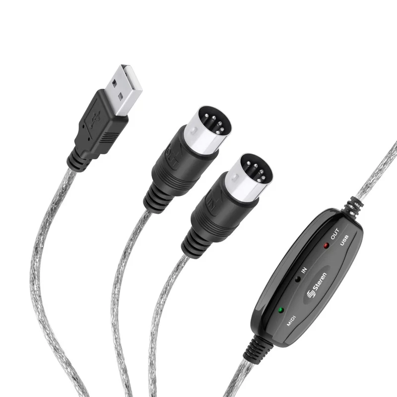 ADAPTADOR STEREN MIDI A USB