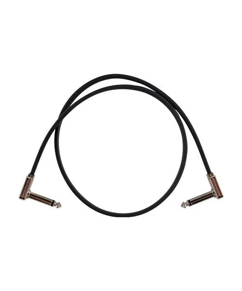 Cable de Parcheo Ernie Ball Flat Ribbon 6228 Negro Angulado/Angulado 60 cm