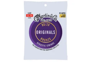 Martin M140PK3 3-Pack Acoustic 80/20 Bronze Guitar Strings – Light .012-.054