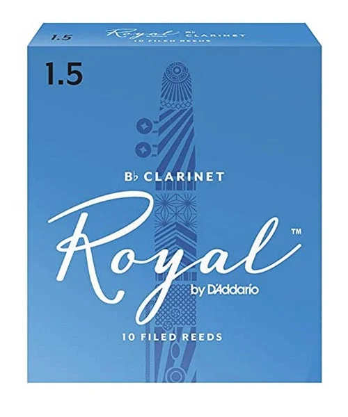 Caña D’Addario “Royal” RCB1015(10) para Clarinete Si Bemol 1 1/2 -Caja de 10 Piezas