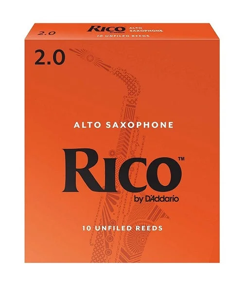 Caña D’Addario “Rico” RJA1020(10) para Saxofón Alto 2-Caja de 10 Piezas