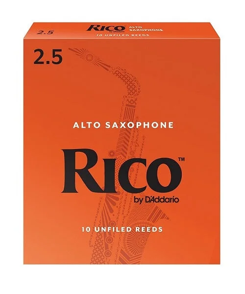 Caña D’Addario “Rico” RJA1025(10) para Saxofón Alto 2 1/2-Caja de 10 Piezas