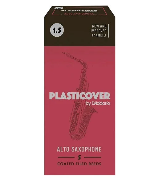 Caña D’Addario “Plasticover” RRP05ASX150(5) para Saxofón Alto 1 1/2-Caja de 5 Piezas