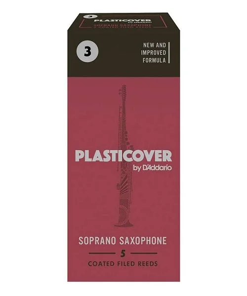 Caña D’Addario “Plasticover” RRP05SSX300(5) para Saxofón Soprano 3-Caja de 5 Piezas