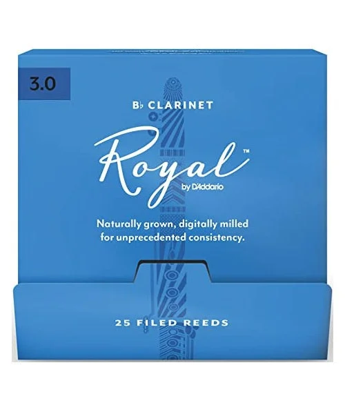 Caña D’Addario “Royal” RCB0130-B25(25) para Clarinete Si Bemol-Caja de 25 Piezas