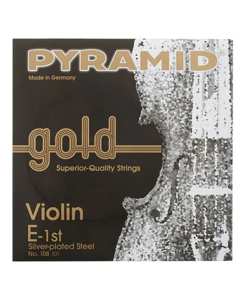 Pyramid Cuerda 108 101 para Violín 4/4, 1A (E “Mi”), Gold