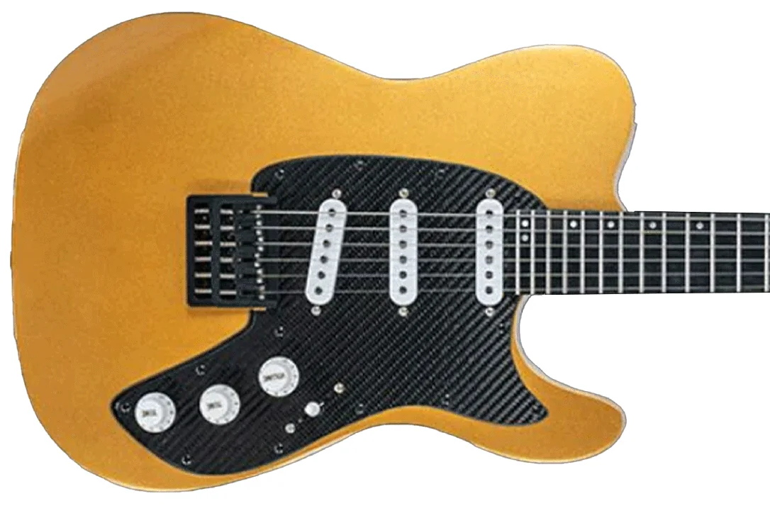 Klōs Telomere Custom Series 22 Fret Electric Guitar with Klos Single Coils Pickup – Gold