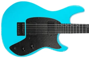Klōs Artemis Baritone Custom Electric Guitar with Klos Blackouts Pickup – Aqua