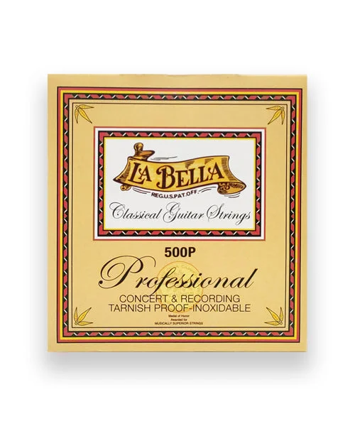 La Bella Encordadura “Professional” 500P para Guitarra Clásica, Medium-Hard