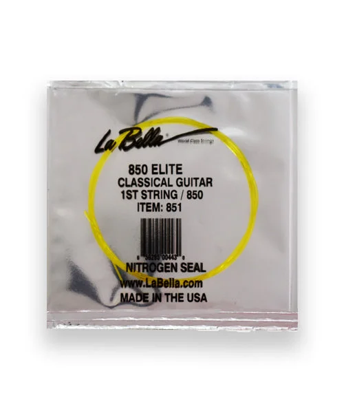 La Bella Cuerda “Golden” 851(12) para Guitarra Clásica, 1A, Nylon Dorado, 12 piezas