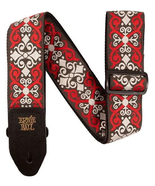 Tahalí Ernie Ball Jacquard 4695 Red Trellis