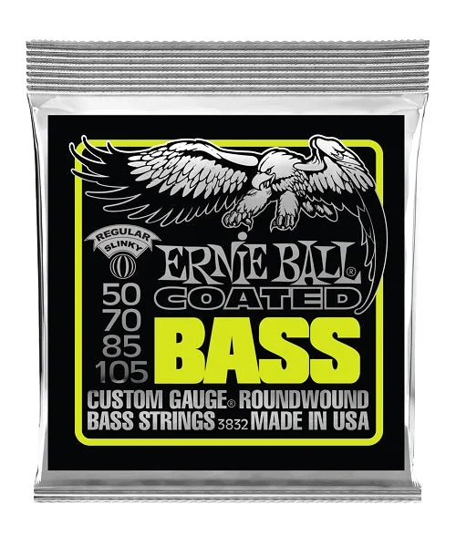Cuerdas Ernie Ball Regular Slinky Coated 3832 para Bajo Eléctrico 50-105