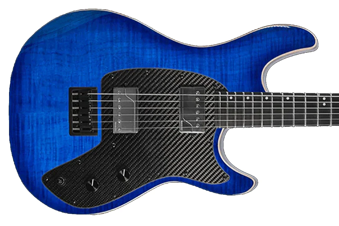 Klōs Artemis Baritone Custom Electric Guitar with Fishman Fluence Pickup – Blue