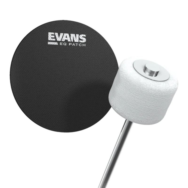 Evans EQPB1 EQ Patch Protector de Bombo de nylon negro x 2 unds.