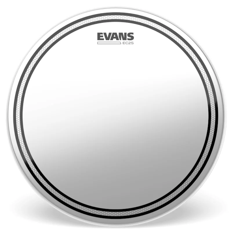 Evans B10EC2S EC2S Parche de tambor 10″ Coated SST