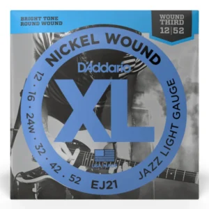 D’Addario EJ21 XL Jazz Light Cuerdas de Guitarra Electrica 12-52
