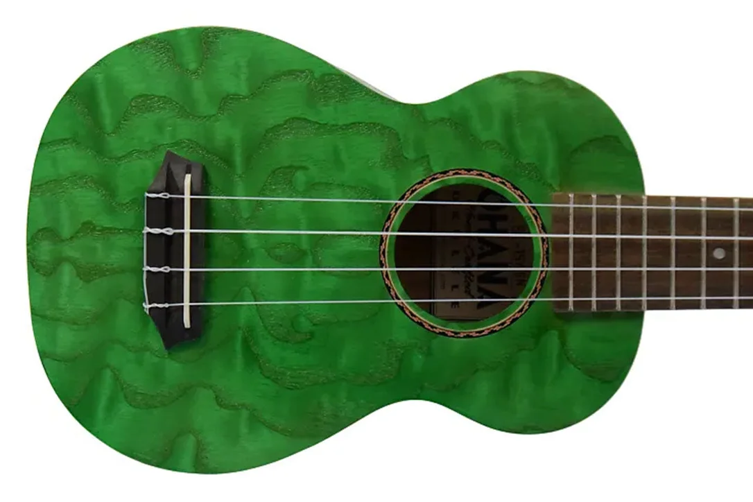 Ohana SK-15W-GN Green Willow Soprano Ukulele