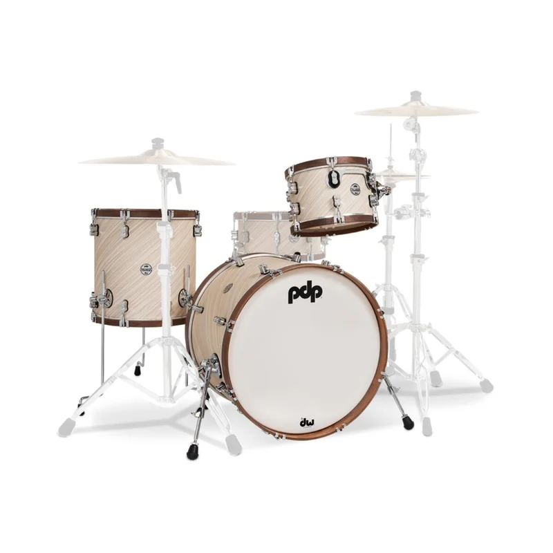 PDP PDLT2213TI Limited edition twisted ivory w/walnut 3 pcs Shell Pack