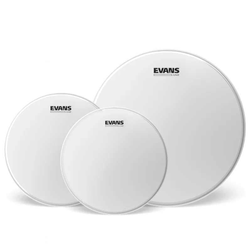EVANS ETP-UV2-F UV2 Fusion Set de Parches de tambor (10″, 12″, 14″) coated