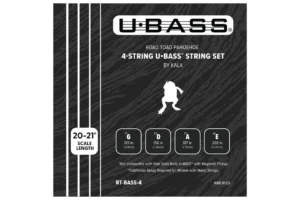 Kala RT-BASS-4 Road Toad Pahoehoe U•BASS Strings – .125 -.200