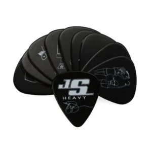 D’Addario 1CBK6-10JS Puas Satriani Black/Heavy