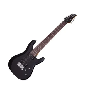 Schecter 442 C-8 Deluxe LEFT HANDED Satin Black 8 cuerdas