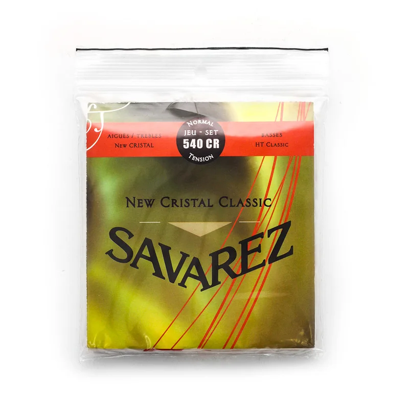 Encordadura para Guitarra Clásica New Crystal Tensión Normal SAVAREZ 540CR