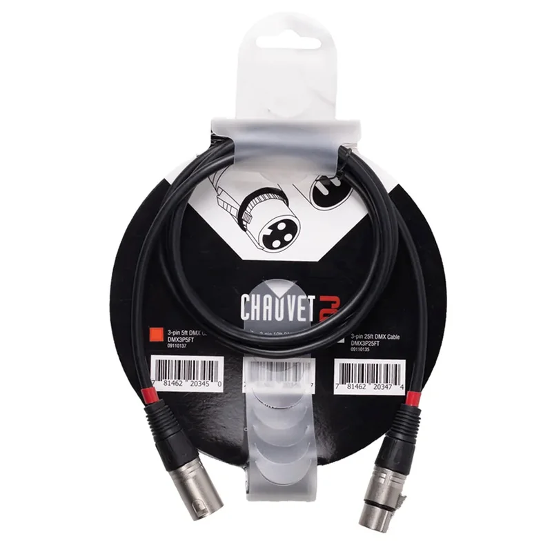 Cable de 3 Puntos CHAUVET-DJ DMX3P5FT de 1.5m