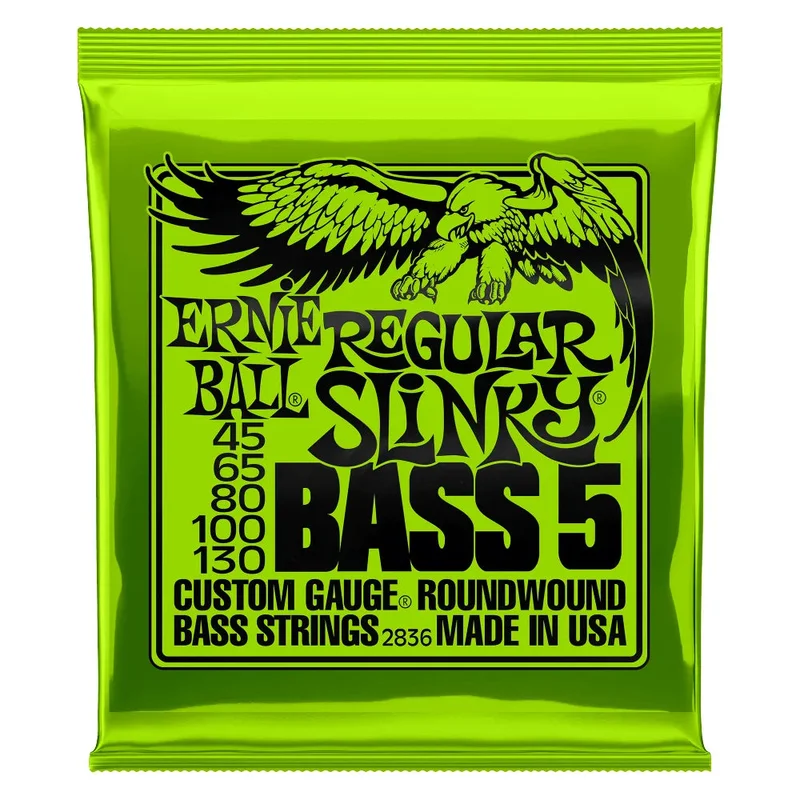 Encordadura Bajo Eléctrico ERNIEBALL 2836 45/130 5 Cuerdas Regular Slinky