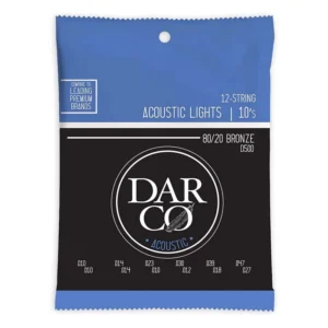 Encordadura de Guitarra Acústica 80/20 Phosphor Bronze 10/47 (12) DARCO 41Y18D500