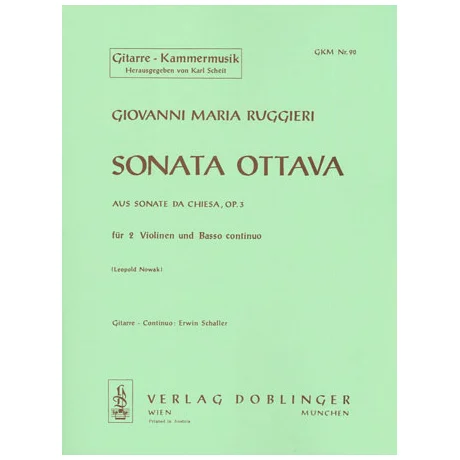 Ruggieri, G. M.: Sonata ottava G-Dur Op. 3
