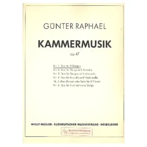 Raphael, G.: Duo Op. 47 Nr. 1