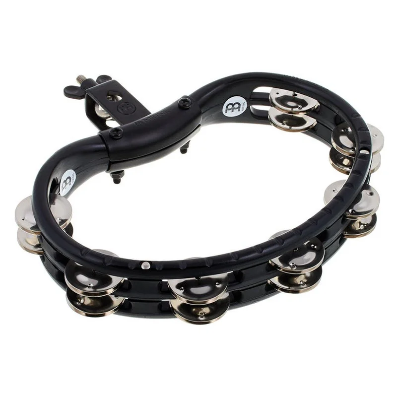 Meinl tmt2-bk traditional tamburello con sonagli e aggancio in abs