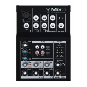 MACKIE MIX 5 MIXER COMPATTO 5 INPUT CON 1 PREAMPLIFICATORE MICROFONICI
