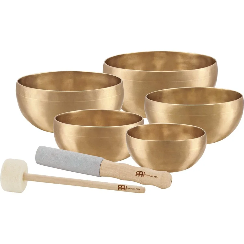 Sonic energy sb-u-2950 set campane tibetane universale da 5 pezzi, 400/500/600/700/750 g