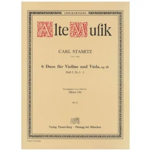 Stamitz, K.: 6 Duos Op. 18 Band 1 (Nr.1-3)